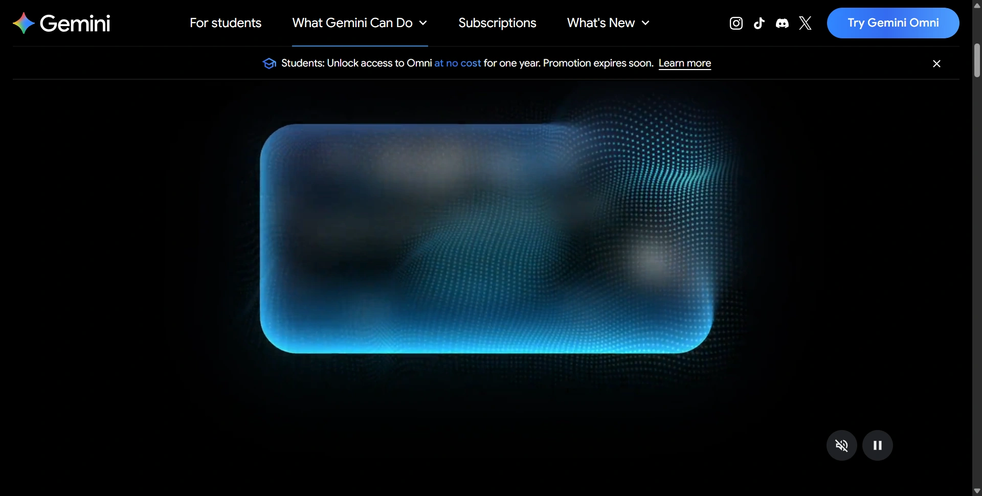 Google Gemini video generation page featuring Veo