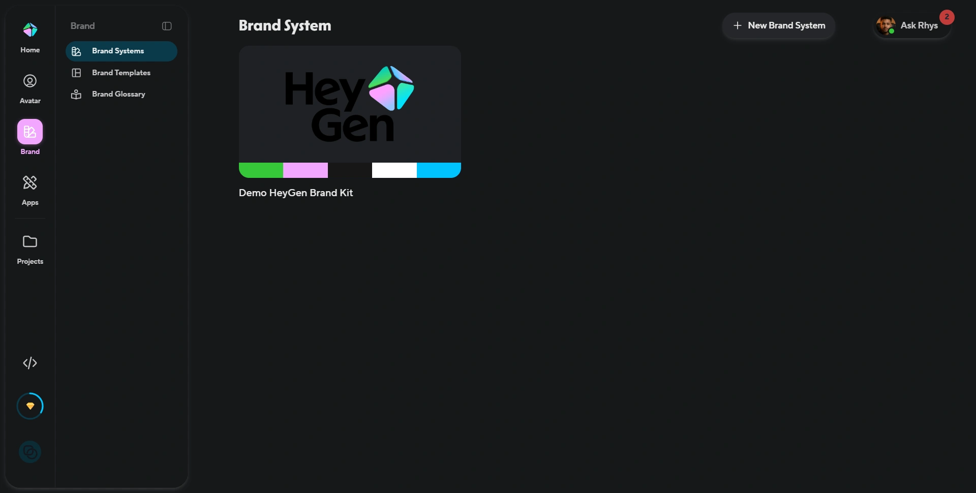 HeyGen's Brand System helps teams maintain consistent branding across video content
