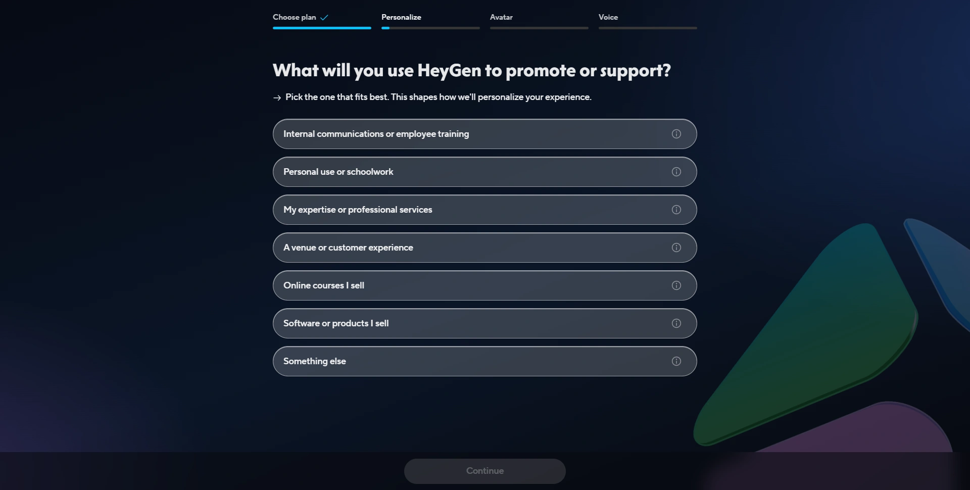 Creating a Digital Twin during HeyGen onboarding